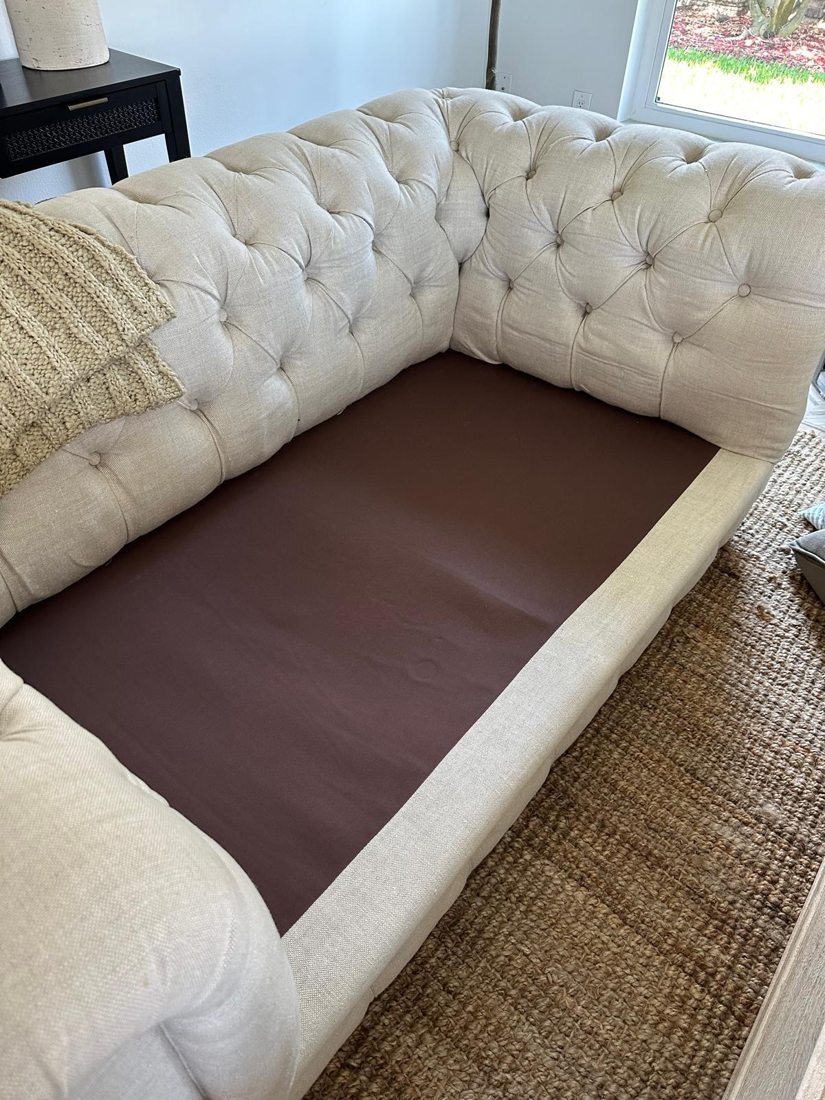 Spotless clean upholstery after professional furniture cleaning service in St Petersburg Florida