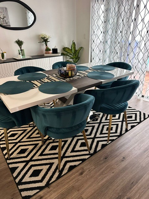 Clean, beautiful dining room interior